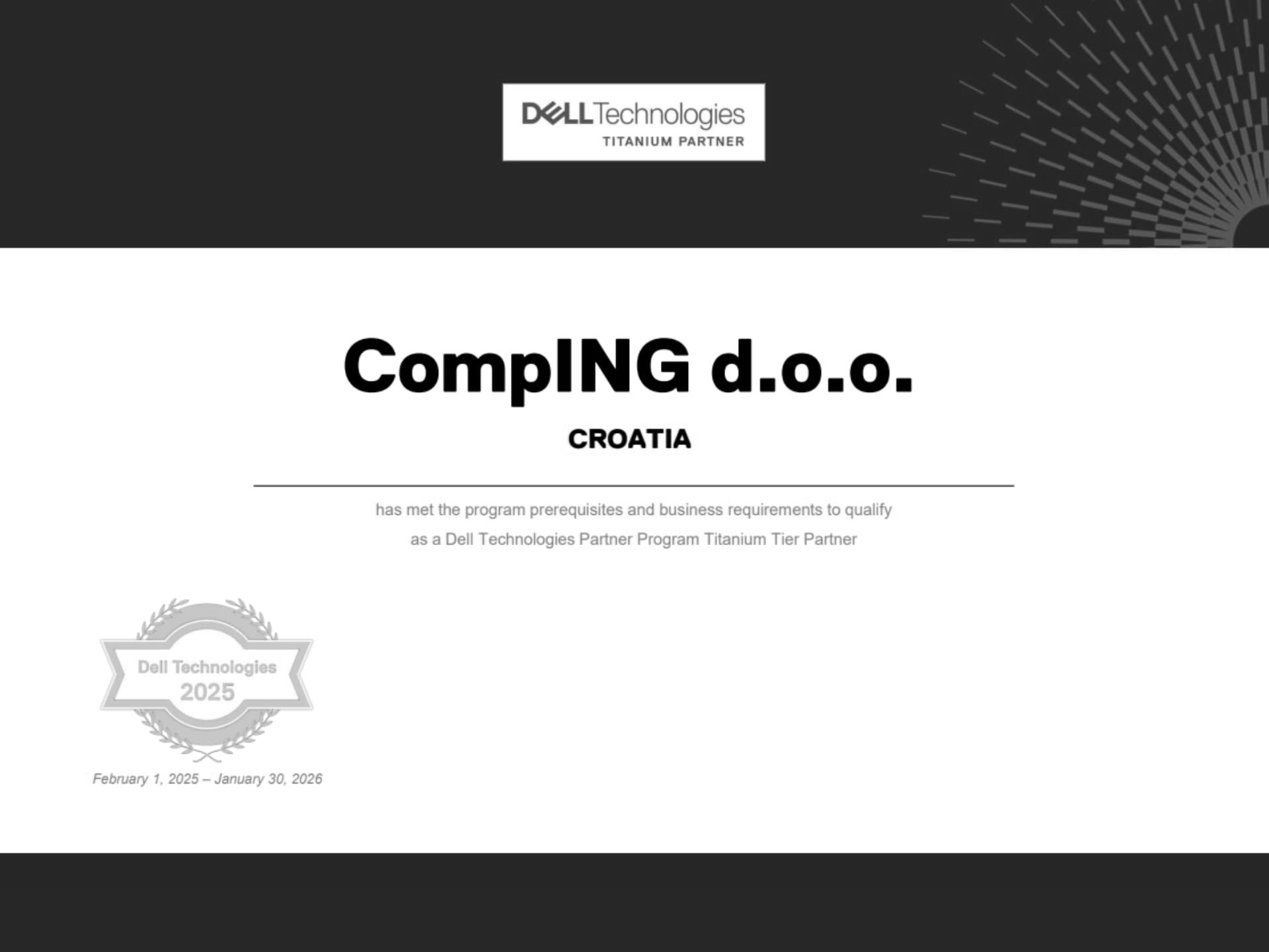 Comping ostvario najviši Dell Technologies partnerski status – Titanium